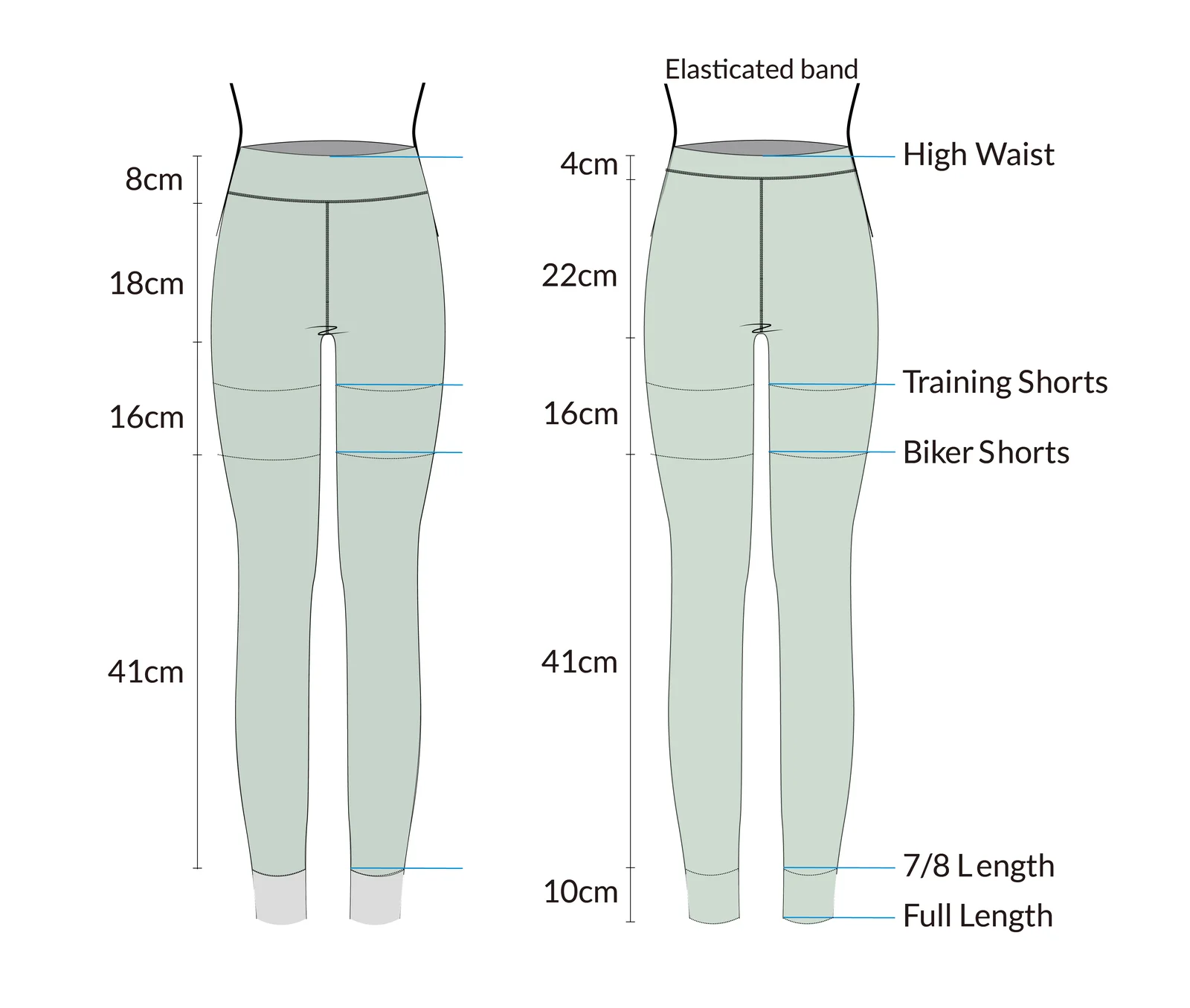 Mint Green Scuba Front Button High Waist Pants